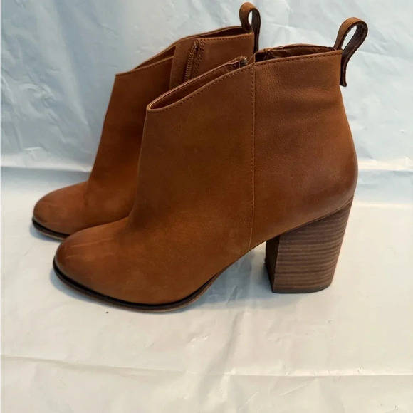 BP- Lance Leather Block Heel Bootie- Women’s Size 10 M- Color: Cognac - Picture 2 of 8